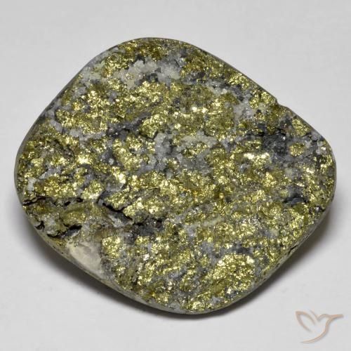 Pirite Arcobaleno Multicolore naturale da 39.29 ct, Taglio a fantasia, Opaco