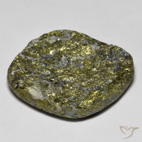 Pirite Arcobaleno Multicolore naturale da 39.29 ct, Taglio a fantasia, Opaco