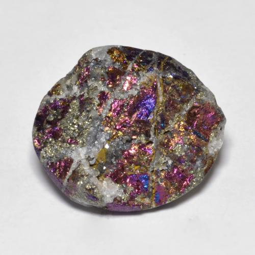 Pirite arcobaleno Multicolore naturale da 14.82 ct, Forma fantasia, Opaco