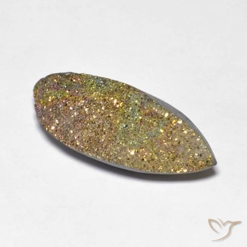 Pirite Arcobaleno Multicolore naturale da 7.90 ct, Taglio marquise, Opaco