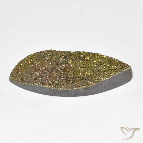 Pirite Arcobaleno Multicolore naturale da 6.52 ct, Taglio marquise, Opaco