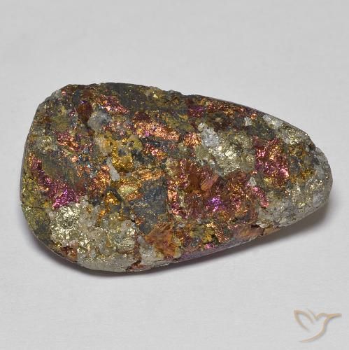 Pirite arcobaleno Multicolore naturale da 23.43 ct, Forma fantasia, Opaco