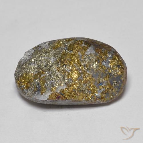 Pirite Arcobaleno Multicolore naturale da 21.12 ct, Taglio a fantasia, Opaco