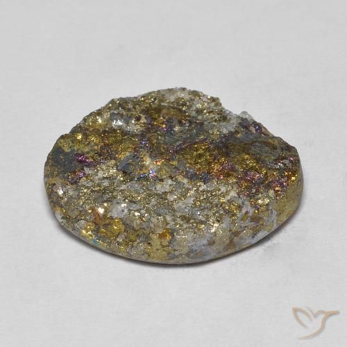 Pirite Arcobaleno Multicolore naturale da 13.36 ct, Taglio a fantasia, Opaco