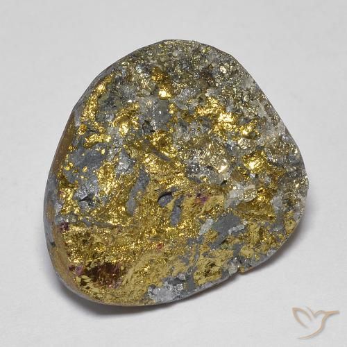 Pirite Arcobaleno Multicolore naturale da 18.38 ct, Taglio a fantasia, Opaco