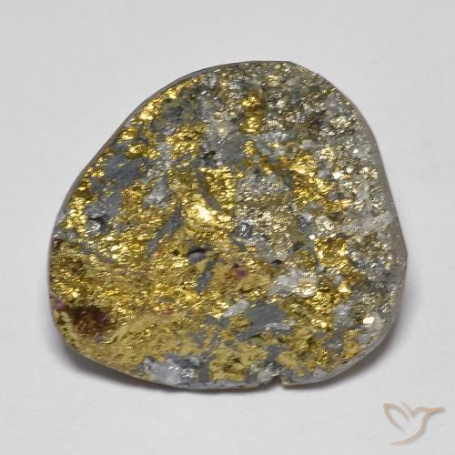 Pirite Arcobaleno Multicolore naturale da 18.38 ct, Taglio a fantasia, Opaco
