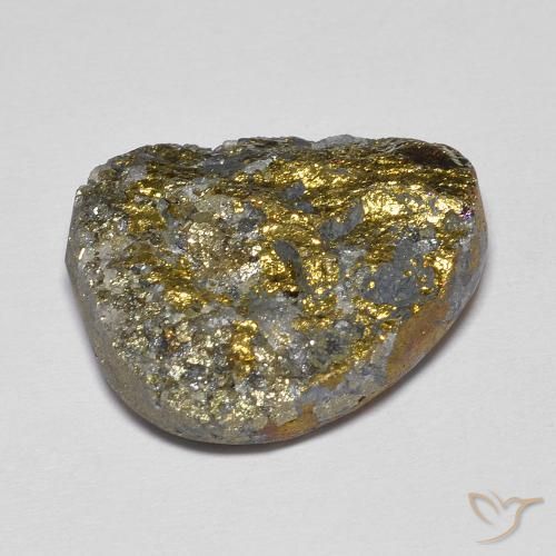Pirite Arcobaleno Multicolore naturale da 18.38 ct, Taglio a fantasia, Opaco
