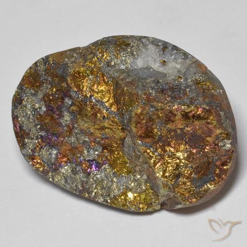 Pirite Arcobaleno Multicolore naturale da 41.69 ct, Taglio a fantasia, Opaco