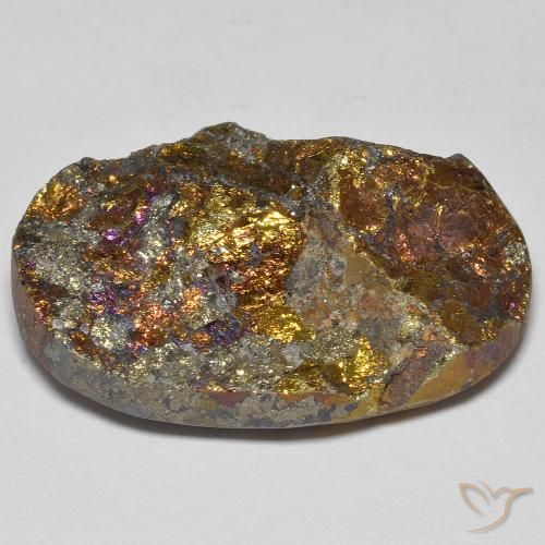 Pirite Arcobaleno Multicolore naturale da 41.69 ct, Taglio a fantasia, Opaco