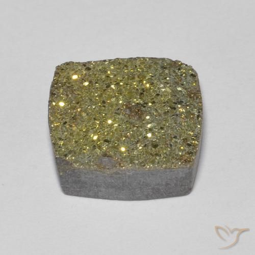 Pirite Arcobaleno Multicolore naturale da 3.97 ct, Quadrato, Opaco