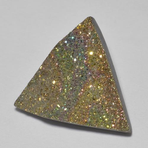 Pirite Arcobaleno Multicolore naturale da 8.17 ct, Taglio trillion, Opaco