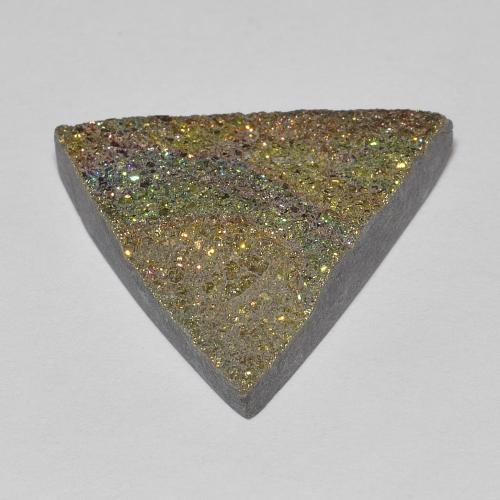 Pirite Arcobaleno Multicolore naturale da 8.17 ct, Taglio trillion, Opaco