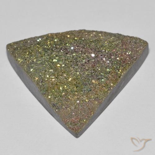 Pirite Arcobaleno Multicolore naturale da 19.03 ct, Taglio trillion, Opaco