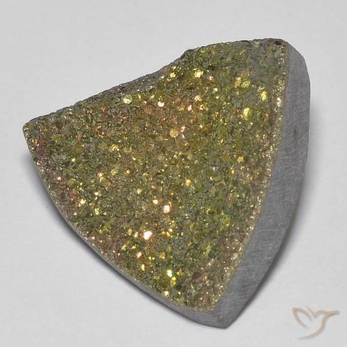 Pirite Arcobaleno Multicolore naturale da 7.70 ct, Taglio trillion, Opaco