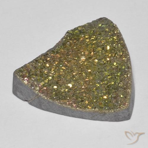 Pirite Arcobaleno Multicolore naturale da 7.70 ct, Taglio trillion, Opaco