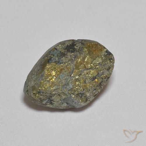 Pirite Arcobaleno Multicolore naturale da 7.71 ct, Taglio a fantasia, Opaco