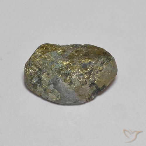 Pirite Arcobaleno Multicolore naturale da 7.71 ct, Taglio a fantasia, Opaco