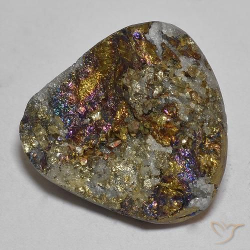 Pirite arcobaleno Multicolore naturale da 17.21 ct, Forma fantasia, Opaco
