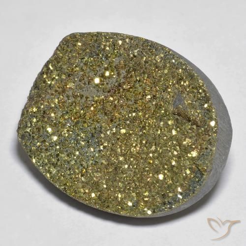 Pirite Arcobaleno Multicolore naturale da 20.95 ct, Ovale, Opaco