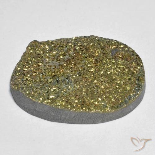 Pirite Arcobaleno Multicolore naturale da 20.95 ct, Ovale, Opaco