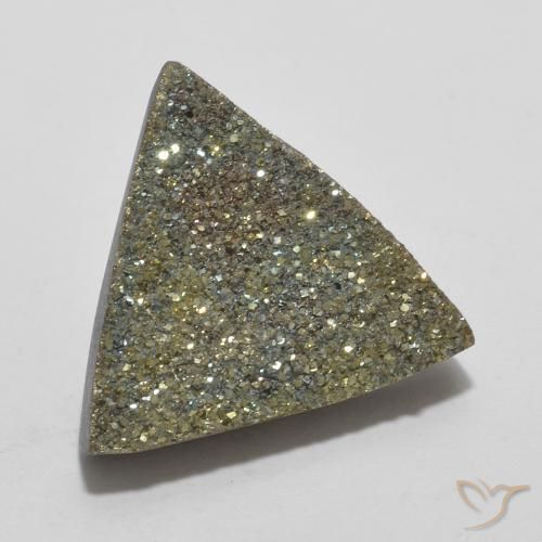 Pirite Arcobaleno Multicolore naturale da 5.62 ct, Taglio trillion, Opaco