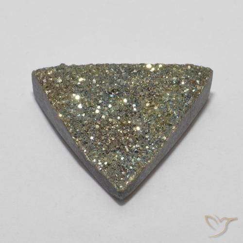 Pirite Arcobaleno Multicolore naturale da 5.62 ct, Taglio trillion, Opaco