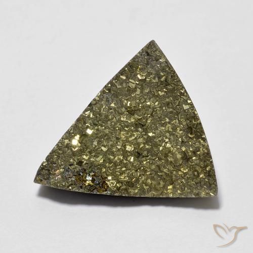 Pirite Arcobaleno Multicolore naturale da 6.22 ct, Taglio trillion, Opaco