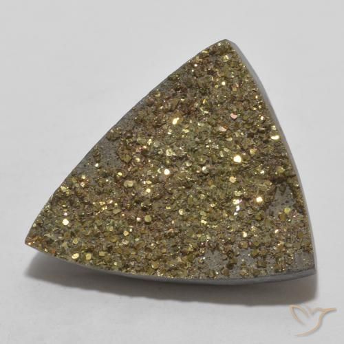 Pirite Arcobaleno Multicolore naturale da 14.30 ct, Taglio trillion, Opaco