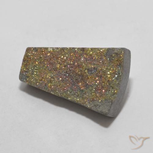 Pirite Arcobaleno Multicolore naturale da 7.15 ct, Taglio a fantasia, Opaco
