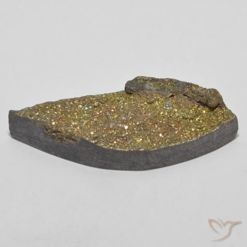 Pirite Arcobaleno Multicolore naturale da 13.66 ct, Taglio marquise, Opaco