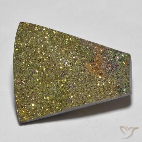 13.82ct Naturale Multicolore Pirite Arcobaleno, Taglio a fantasia, Opaco