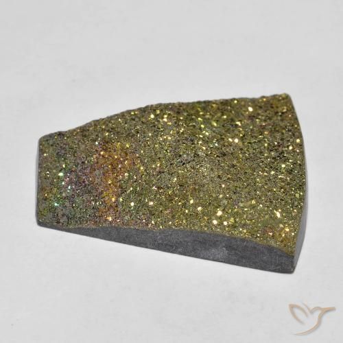Pirite Arcobaleno Multicolore naturale da 13.82 ct, Taglio a fantasia, Opaco