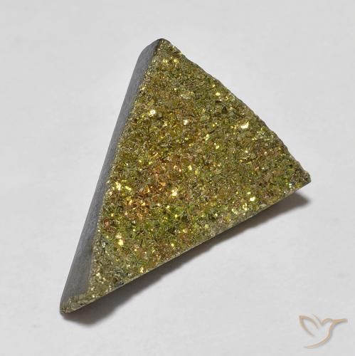 Pirite Arcobaleno Multicolore naturale da 6.04 ct, Taglio trillion, Opaco