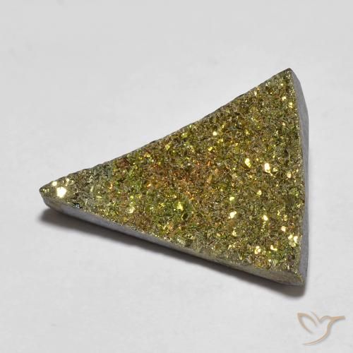 Pirite Arcobaleno Multicolore naturale da 6.04 ct, Taglio trillion, Opaco