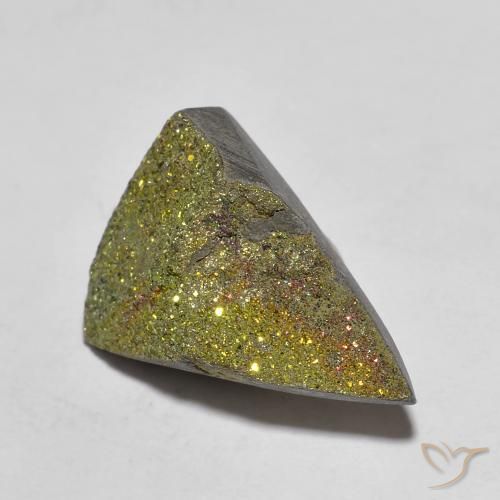 Pirite Arcobaleno Multicolore naturale da 5.95 ct, Taglio trillion, Opaco