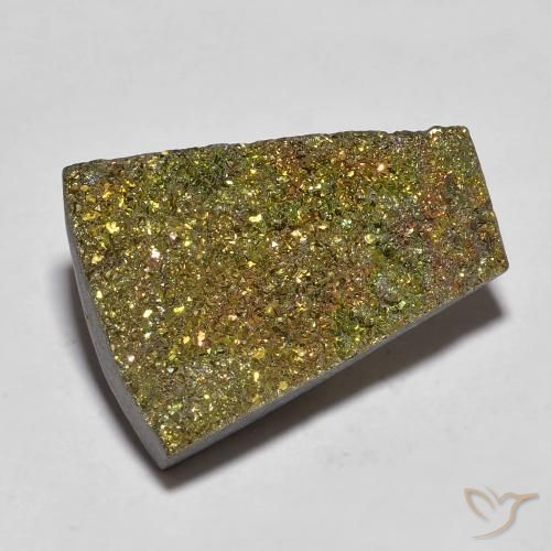 Pirite Arcobaleno Multicolore naturale da 9.90 ct, Taglio a fantasia, Opaco