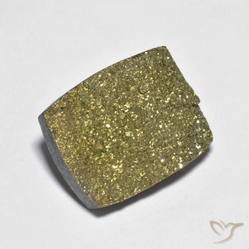 12.20ct Naturale Multicolore Pirite Arcobaleno, Taglio a baguette, Opaco