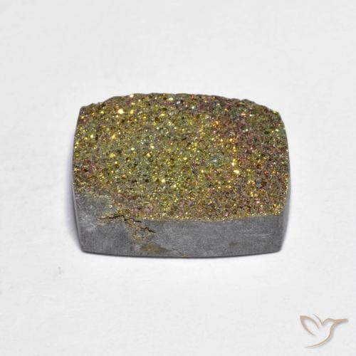 Pirite Arcobaleno Multicolore naturale da 7.95 ct, Taglio a baguette, Opaco