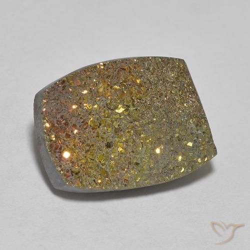 Pirite Arcobaleno Multicolore naturale da 8.00 ct, Cuscino, Opaco