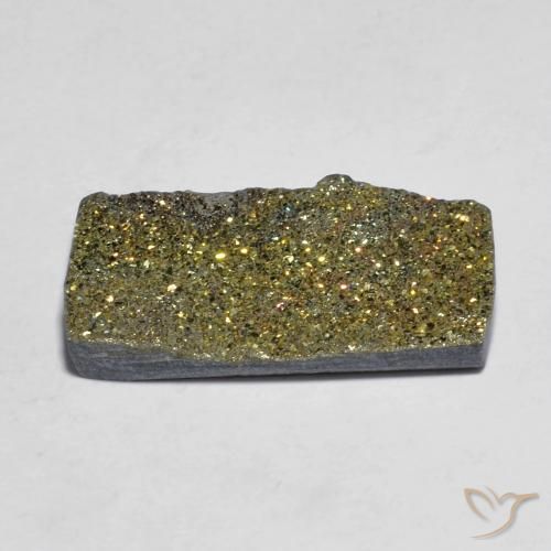 Pirite Arcobaleno Multicolore naturale da 7.41 ct, Taglio a baguette, Opaco