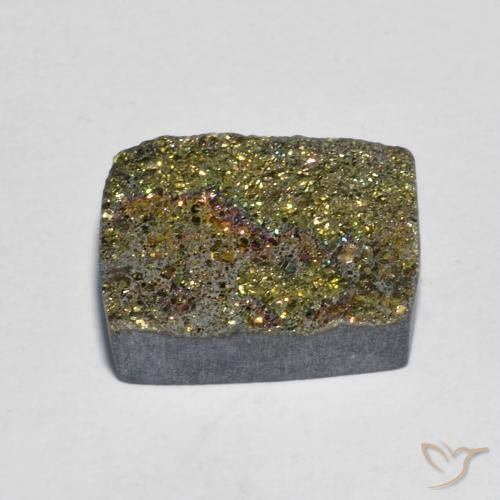 Pirite arcobaleno Multicolore naturale da 6.49 ct, Taglio a baguette, Opaco