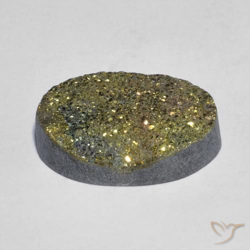 Pirite Arcobaleno Multicolore naturale da 11.75 ct, Ovale, Opaco