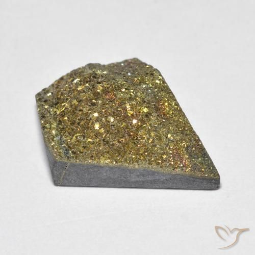 Pirite Arcobaleno Multicolore naturale da 5.46 ct, Taglio a fantasia, Opaco