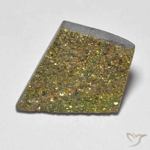 Pirite Arcobaleno Multicolore naturale da 8.01 ct, Taglio a fantasia, Opaco