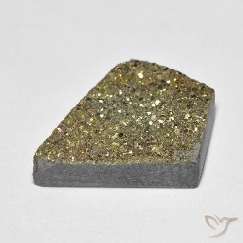Pirite Arcobaleno Multicolore naturale da 6.86 ct, Taglio a fantasia, Opaco