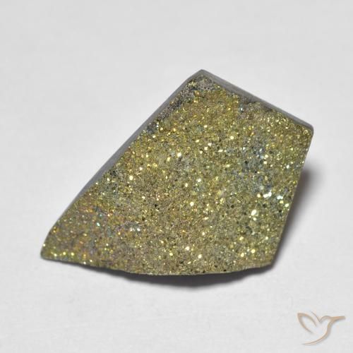 Pirite Arcobaleno Multicolore naturale da 5.15 ct, Taglio a fantasia, Opaco