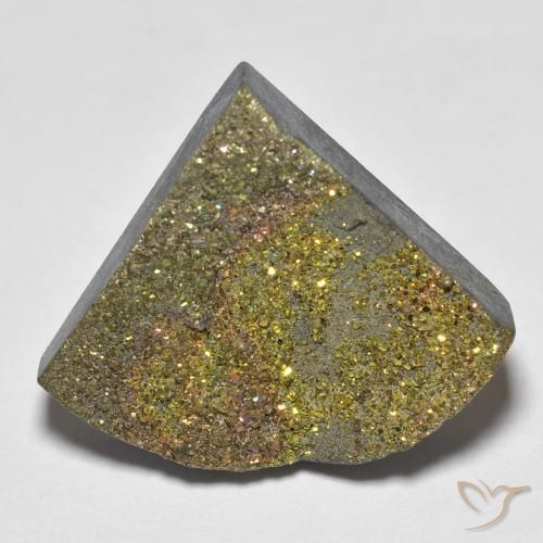 Pirite Arcobaleno Multicolore naturale da 13.16 ct, Taglio trillion, Opaco