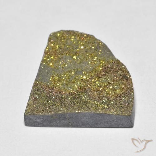 Pirite Arcobaleno Multicolore naturale da 13.16 ct, Taglio trillion, Opaco