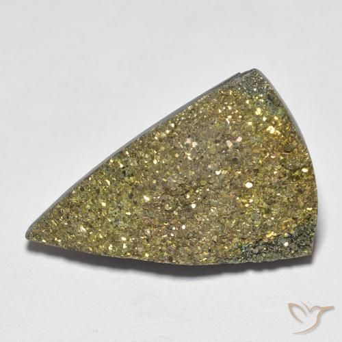 Pirite Arcobaleno Multicolore naturale da 11.05 ct, Taglio trillion, Opaco