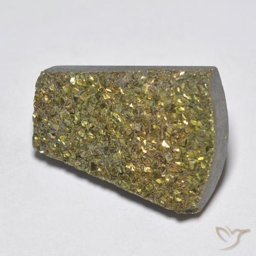 Pirite Arcobaleno Multicolore naturale da 10.63 ct, Taglio a fantasia, Opaco